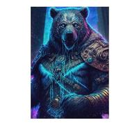 38x26cm/1000pcs Puzzle pour Adolescentes Steampunk Bear Armor Puzzles pour Adolescentes, Jouets, Décoration Murale, Cadeaux pour Femmes, Défi Éducatif 38x26cm/1000pcs