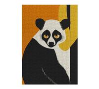 38x26cm/1000pcs Puzzle pour Adolescents Black and White Lemur Jeu De Puzzle pour Adultes : Casse-tête Amusant Et Humoristique, pour Les Amis Et La Famille 38x26cm/1000pcs
