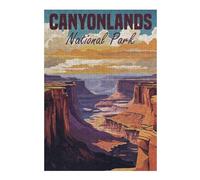 38x26cm/1000pcs Puzzle pour Adolescents Canyonlands National Park Casse-tête pour Adultes, Jeu De Réflexion, Découpe De Précision, Jeu Stimulant, Cadeaux 38x26cm/1000pcs