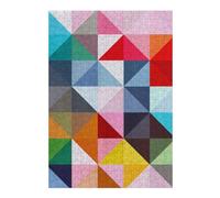 38x26cm/1000pcs Puzzle pour Adolescents Colored Triangles A Jeu De Puzzle pour Adultes : Casse-tête Amusant Et Humoristique, pour Les Amis Et La Famille 38x26cm/1000pcs