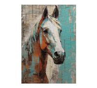 38x26cm/1000pcs Puzzle pour Adolescents Contemporary Horse Puzzles pour Adultes - Jouets À Monter Soi-même - Défi Difficile - Cadeaux Uniques pour Anniversaire Et Noël 38x26cm/1000pcs