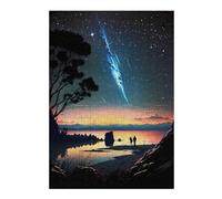 38x26cm/1000pcs Puzzle pour Adolescents Couple Watching Meteor Shower Puzzle pour Adultes Jeux De Famille Une Œuvre d'art Jeu Stimulant Cadeaux 38x26cm/1000pcs