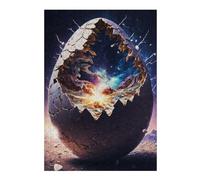 38x26cm/1000pcs Puzzle pour Adolescents Crack in The Space Egg Puzzle pour Adultes : Jeux Relaxants, Découpe De Précision, Activités Amusantes À La Maison 38x26cm/1000pcs