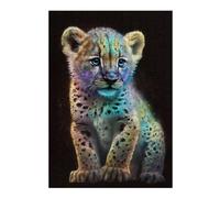 38x26cm/1000pcs Puzzle pour Adolescents Cute Galaxy Baby Leopard Puzzle pour Adultes - Jeu Pratique D'analyse Et De Logique - Cadeaux De Noël Et d'anniversaire 38x26cm/1000pcs