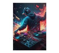 38x26cm/1000pcs Puzzle pour Adolescents DJ in Action Ignite Nightlife Puzzle pour Adultes - Jeux De Construction - Analyse Et Logique - Interaction Parent-Enfant 38x26cm/1000pcs