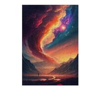38x26cm/1000pcs Puzzle pour Adolescents Galactic Symphony Fire Meets Ice Puzzle pour Adultes - Jeu Pratique D'analyse Et De Logique - Cadeaux De Noël Et d'anniversaire 38x26cm/1000pcs