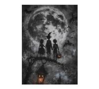 38x26cm/1000pcs Puzzle pour Adolescents Halloween Night Out Puzzles pour Adolescents - Jouets Anti-Stress - Une Œuvre d'art - Activités Amusantes À La Maison 38x26cm/1000pcs