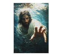 38x26cm/1000pcs Puzzle pour Adolescents Jesus Help You Casse-tête pour Adultes, Jeu De Réflexion, Découpe De Précision, Jeu Stimulant, Cadeaux 38x26cm/1000pcs