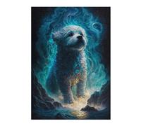 38x26cm/1000pcs Puzzle pour Adolescents Magical Canine Aurora Puzzle pour Adultes Jouets Anti-Stress Idées Cadeaux pour Se Détendre À La Maison, pour Les Amis Et La Famille 38x26cm/1000pcs