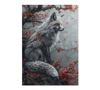 38x26cm/1000pcs Puzzle pour Adolescents Mystic Kitsune Fox Puzzle pour Adultes : Jeux Relaxants, Découpe De Précision, Activités Amusantes À La Maison 38x26cm/1000pcs