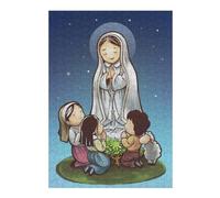 38x26cm/1000pcs Puzzle pour Adolescents Our Lady of Fatima Puzzles pour Adultes - Jouets À Monter Soi-même - Défi Difficile - Cadeaux Uniques pour Anniversaire Et Noël 38x26cm/1000pcs