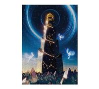 38x26cm/1000pcs Puzzle pour Adolescents Starlight Beacon Tower Puzzle pour Adultes : Jeux Relaxants, Découpe De Précision, Activités Amusantes À La Maison 38x26cm/1000pcs
