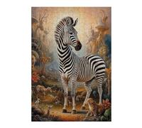 38x26cm/1000pcs Puzzle pour Adolescents Surreal Mystical Zebra Puzzles pour Adolescents - Jouets Anti-Stress - Une Œuvre d'art - Activités Amusantes À La Maison 38x26cm/1000pcs