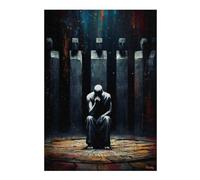 38x26cm/1000pcs Puzzle pour Adolescents The Monument to The First Lie - The One Who Lowered His Gaze Jeu De Puzzle pour Adultes : Casse-tête Amusant Et Humoristique, pour Les Amis Et La Famille 3