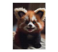 38x26cm/1000pcs Puzzle pour Adolescents Wild Cute Baby Red Panda Puzzle pour Adultes : Jeux Relaxants, Découpe De Précision, Activités Amusantes À La Maison 38x26cm/1000pcs