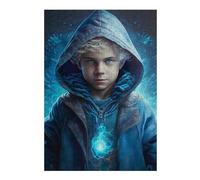 38x26cm/1000pcs Puzzle pour Adolescents Young Wizard with Glowing Orb Puzzle pour Adultes Jouets Anti-Stress Idées Cadeaux pour Se Détendre À La Maison, pour Les Amis Et La Famille 38x26cm/1000pcs