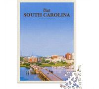 38x26cm/1000pcs, Puzzle pour Adulte, 1000 Pièces, Visit South Carolina