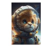38x26cm/1000pcs Puzzle pour Adultes Astronaut Space Lion Puzzle pour Adultes, Jouets À Monter Soi-même, Cadeaux pour Femmes, Idéal pour Toute La Famille 38x26cm/1000pcs