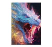 38x26cm/1000pcs Puzzle pour Adultes Dragon's Fiery Roar -4 Puzzle pour Adultes, Jouets À Monter Soi-même, Cadeaux pour Femmes, Idéal pour Toute La Famille 38x26cm/1000pcs