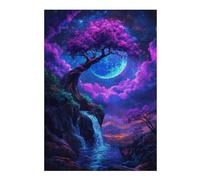 38x26cm/1000pcs Puzzle pour Adultes Fantasy Waterfall Landscape Puzzles pour Adultes - Jeu Familial - Assemblage De Motifs - Cadeaux Uniques pour Anniversaire Et Noël 38x26cm/1000pcs