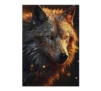 38x26cm/1000pcs Puzzle pour Adultes Golden White Wolf Puzzle pour Adultes, Jouets À Monter Soi-même, Cadeaux pour Femmes, Idéal pour Toute La Famille 38x26cm/1000pcs