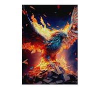 38x26cm/1000pcs Puzzle pour Adultes Phoenix Rising Artistic Firebird Illustration Puzzle - Jeux Relaxants - Améliorez Vos Souvenirs - Offrez-Le en Cadeau À Toute La Famille 38x26cm/1000pcs