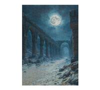 38x26cm/1000pcs Puzzle pour Adultes Ruined Arches Under Moonlight Puzzle pour Adultes, Jouets À Monter Soi-même, Cadeaux pour Femmes, Idéal pour Toute La Famille 38x26cm/1000pcs