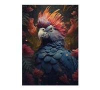 38x26cm/1000pcs Puzzles Bird Mohawk in The Jungle Puzzle Adulte Jeu Manuel Course De Vitesse Cadeaux Uniques pour Anniversaire Et Noël 38x26cm/1000pcs