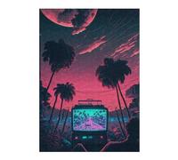38x26cm/1000pcs Puzzles Neon Dreamscape -19 Puzzle pour Adultes Jeux Relaxants Découpe De Précision Cadeaux Uniques d'anniversaire Et De Noël 38x26cm/1000pcs