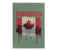 38x26cm/1000pcs Puzzles pour Adolescentes Toronto Skyline Jeu De Puzzle Et Casse-tête pour Adultes - Cadeaux pour Femmes (Anniversaire, Noël) 38x26cm/1000pcs