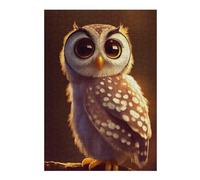 38x26cm/1000pcs Puzzles pour Adolescentes Whispering Woods The Enchanted Owl Jeu De Puzzle Et Casse-tête pour Adultes - Cadeaux pour Femmes (Anniversaire, Noël) 38x26cm/1000pcs