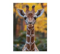 38x26cm/1000pcs Puzzles pour Adolescents Adorable Giraffe Portrait Jeu De Puzzle Et De Réflexion, Cadeaux pour Femmes, À Offrir À Toute La Famille 38x26cm/1000pcs