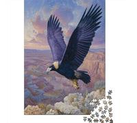 38x26cm/1000pcs Puzzles pour Adolescents Adultes Aigle géant s'envolant d'une Falaise rocheuse