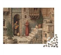 38x26cm/1000pcs Puzzles pour Adolescents Adultes Fin du XVe siècle Miniature de Manuscrit enluminé du siècle