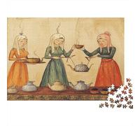 38x26cm/1000pcs Puzzles pour Adolescents Adultes Photos de cérémonie du thé Arabe