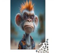 38x26cm/1000pcs Puzzles pour Adolescents Adultes Singe with Glasses