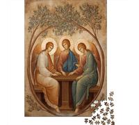 38x26cm/1000pcs Puzzles pour Adolescents Adultes Trois Anges Style Moyen-Oriental