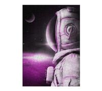 38x26cm/1000pcs Puzzles pour Adolescents Astronaut with Spacesuit Puzzles Jeux Amusants Découpe De Précision Cadeaux Uniques pour Anniversaire Et Noël 38x26cm/1000pcs