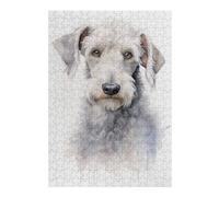 38x26cm/1000pcs Puzzles pour Adolescents Bedlington Terrier Puzzle pour Adultes - Jeu De Réflexion - Anti-Stress - Stimule Le Cerveau