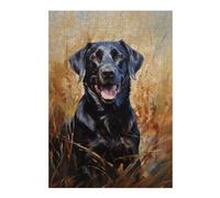 38x26cm/1000pcs Puzzles pour Adolescents Black Labrador Retrieve Puzzles pour Adultes - Jeu De Réflexion - Décoration Intérieure - Difficile Et Stimulant 38x26cm/1000pcs