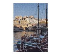 38x26cm/1000pcs Puzzles pour Adolescents Bord De Seine Puzzle pour Adultes, Jeu De Réflexion, Cadeau pour Femmes, Défi Éducatif 38x26cm/1000pcs