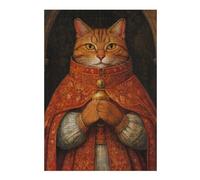 38x26cm/1000pcs Puzzles pour Adolescents Cat in Royal Robes Puzzles pour Adultes - Jeu De Réflexion - Décoration Intérieure - Difficile Et Stimulant 38x26cm/1000pcs
