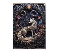 38x26cm/1000pcs Puzzles pour Adolescents Celestial Steampunk Fox Puzzles Jeux Amusants Découpe De Précision Cadeaux Uniques pour Anniversaire Et Noël 38x26cm/1000pcs