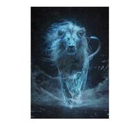 38x26cm/1000pcs Puzzles pour Adolescents Celestial White Lion Puzzles pour Adultes Jeu Manuel Défi Difficile Aidez Votre Cerveau À Faire Travailler 38x26cm/1000pcs