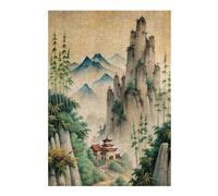 38x26cm/1000pcs Puzzles pour Adolescents Chinas Classical Paintings Puzzles Jeux Amusants Découpe De Précision Cadeaux Uniques pour Anniversaire Et Noël 38x26cm/1000pcs