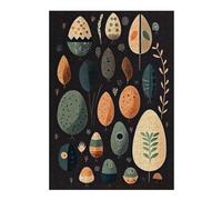 38x26cm/1000pcs Puzzles pour Adolescents Colorful Easter Joy Puzzle pour Adultes - Jeu Familial - Niveau De Difficulté Élevé - Cadeaux De Noël Et d'anniversaire 38x26cm/1000pcs