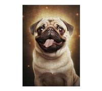 38x26cm/1000pcs Puzzles pour Adolescents Comical Pug Casse-têtes pour Adolescents - Jeu De Réflexion - Cadeau d'anniversaire - Activités Amusantes À La Maison 38x26cm/1000pcs