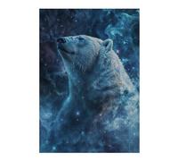 38x26cm/1000pcs Puzzles pour Adolescents Cosmic Nebula Polar Bear 2 Puzzles pour Adultes : Analyse Et Logique du Jeu Pratique pour Anniversaire, Noël 38x26cm/1000pcs