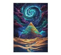 38x26cm/1000pcs Puzzles pour Adolescents Cosmic Pyramid Puzzle Anti-Stress - Décoration Idéale pour Un Anniversaire Ou Noël 38x26cm/1000pcs