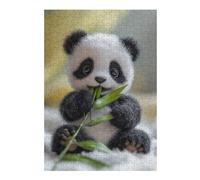 38x26cm/1000pcs Puzzles pour Adolescents Cute Baby Panda Eating Bamboo Puzzles pour Adultes : Analyse Et Logique du Jeu Pratique pour Anniversaire, Noël 38x26cm/1000pcs